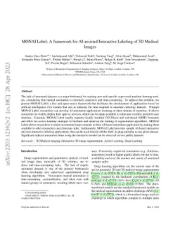 MONAI Label: A framework for AI-assisted Interactive Labeling of 3D
  Medical Images