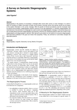 A Survey On Semantic Steganography Systems