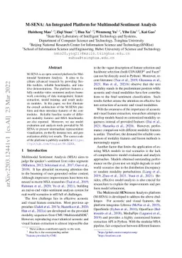 M-SENA: An Integrated Platform for Multimodal Sentiment Analysis