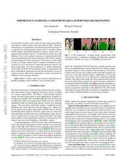 Importance Sampling CAMs for Weakly-Supervised Segmentation
