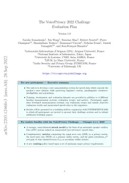 The VoicePrivacy 2022 Challenge Evaluation Plan