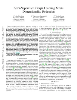 Semi-Supervised Graph Learning Meets Dimensionality Reduction