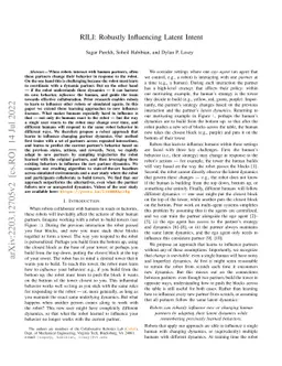 RILI: Robustly Influencing Latent Intent