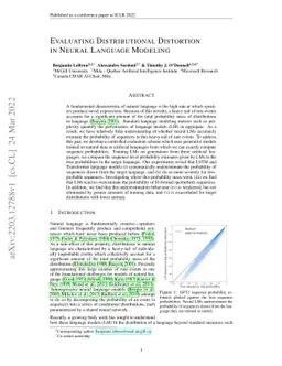 Evaluating Distributional Distortion in Neural Language Modeling