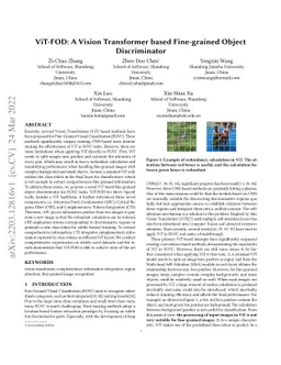 ViT-FOD: A Vision Transformer based Fine-grained Object Discriminator