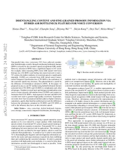 Disentangleing Content and Fine-grained Prosody Information via Hybrid
  ASR Bottleneck Features for Voice Conversion
