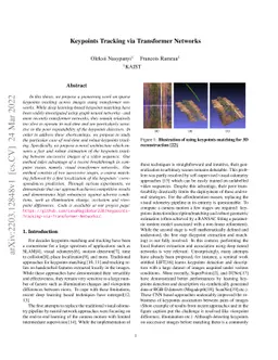 Keypoints Tracking via Transformer Networks