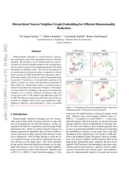 Hierarchical Nearest Neighbor Graph Embedding for Efficient
  Dimensionality Reduction