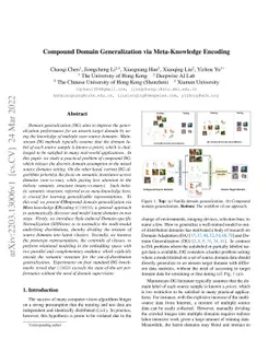 Compound Domain Generalization via Meta-Knowledge Encoding