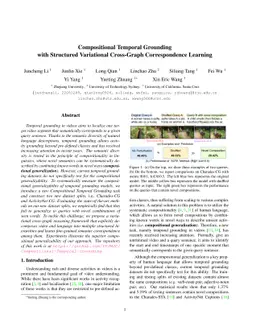 Compositional Temporal Grounding with Structured Variational Cross-Graph
  Correspondence Learning