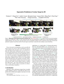 Egocentric Prediction of Action Target in 3D