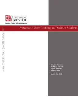 Automatic User Profiling in Darknet Markets: a Scalability Study