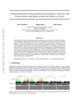 A Perturbation-Constrained Adversarial Attack for Evaluating the
  Robustness of Optical Flow