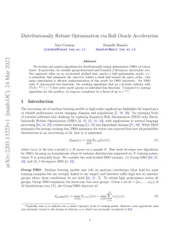 Distributionally Robust Optimization via Ball Oracle Acceleration