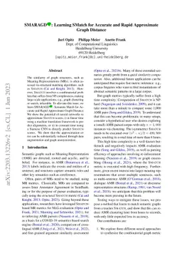SMARAGD: Learning SMatch for Accurate and Rapid Approximate Graph
  Distance