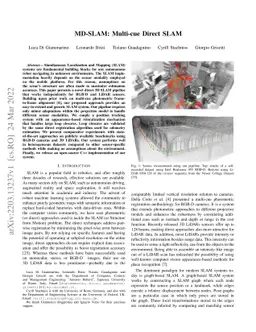 MD-SLAM: Multi-cue Direct SLAM