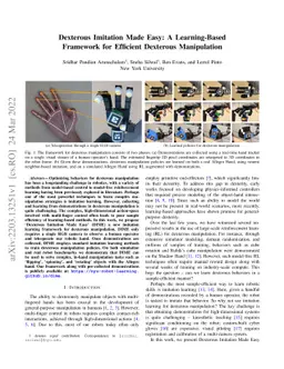 Dexterous Imitation Made Easy: A Learning-Based Framework for Efficient
  Dexterous Manipulation