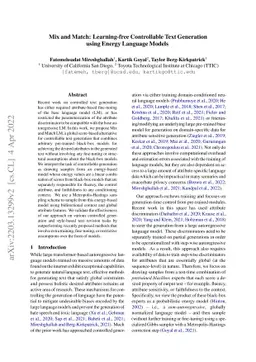 Mix and Match: Learning-free Controllable Text Generation using Energy
  Language Models