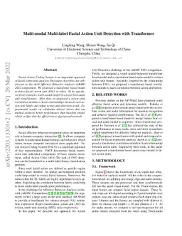 Multi-modal Multi-label Facial Action Unit Detection with Transformer