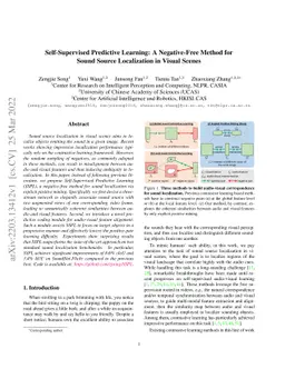 Self-Supervised Predictive Learning: A Negative-Free Method for Sound
  Source Localization in Visual Scenes