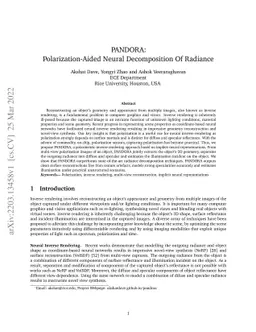 PANDORA: Polarization-Aided Neural Decomposition Of Radiance