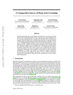 A Comparative Survey of Deep Active Learning