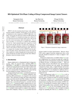 RD-Optimized Trit-Plane Coding of Deep Compressed Image Latent Tensors