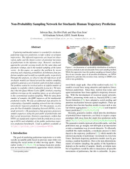 Non-Probability Sampling Network for Stochastic Human Trajectory
  Prediction