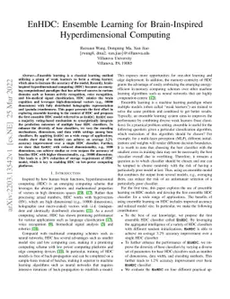 EnHDC: Ensemble Learning for Brain-Inspired Hyperdimensional Computing
