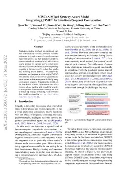 MISC: A MIxed Strategy-Aware Model Integrating COMET for Emotional
  Support Conversation
