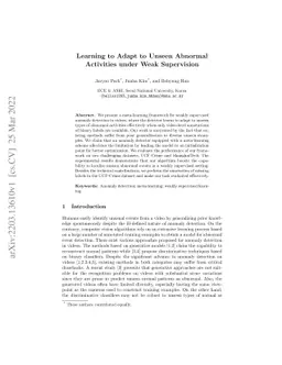 Learning to Adapt to Unseen Abnormal Activities under Weak Supervision