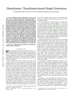 Gransformer: Transformer-based Graph Generation