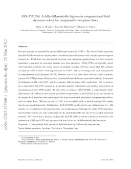 JAX-FLUIDS: A fully-differentiable high-order computational fluid
  dynamics solver for compressible two-phase flows