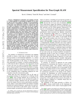 Spectral Measurement Sparsification for Pose-Graph SLAM
