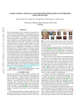 Fusing Global and Local Features for Generalized AI-Synthesized Image
  Detection