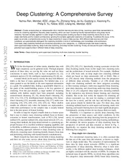 Deep Clustering: A Comprehensive Survey