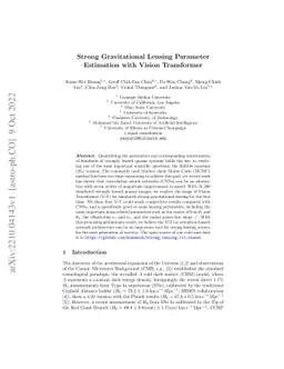 Strong Gravitational Lensing Parameter Estimation with Vision
  Transformer
