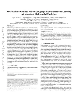 MAMO: Masked Multimodal Modeling for Fine-Grained Vision-Language
  Representation Learning