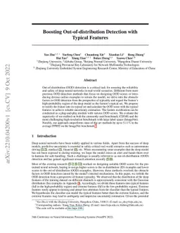 Boosting Out-of-distribution Detection with Typical Features