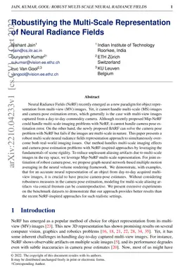 Robustifying the Multi-Scale Representation of Neural Radiance Fields