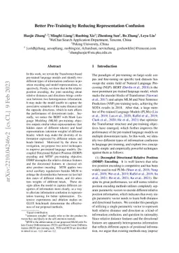 Better Pre-Training by Reducing Representation Confusion