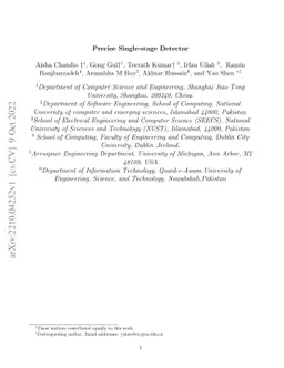 Precise Single-stage Detector