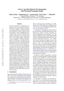 ASDOT: Any-Shot Data-to-Text Generation with Pretrained Language Models