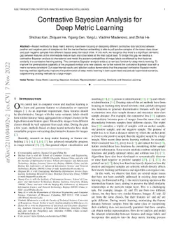 Contrastive Bayesian Analysis for Deep Metric Learning