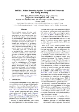 SelfMix: Robust Learning Against Textual Label Noise with Self-Mixup
  Training