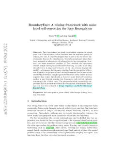BoundaryFace: A mining framework with noise label self-correction for
  Face Recognition