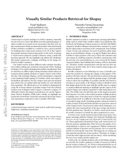 Visually Similar Products Retrieval for Shopsy