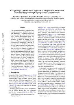 CAT-probing: A Metric-based Approach to Interpret How Pre-trained Models
  for Programming Language Attend Code Structure