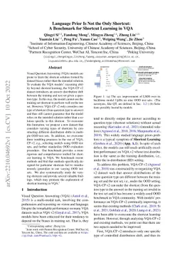 Language Prior Is Not the Only Shortcut: A Benchmark for Shortcut
  Learning in VQA