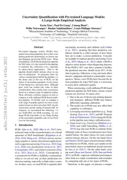 Uncertainty Quantification with Pre-trained Language Models: A
  Large-Scale Empirical Analysis